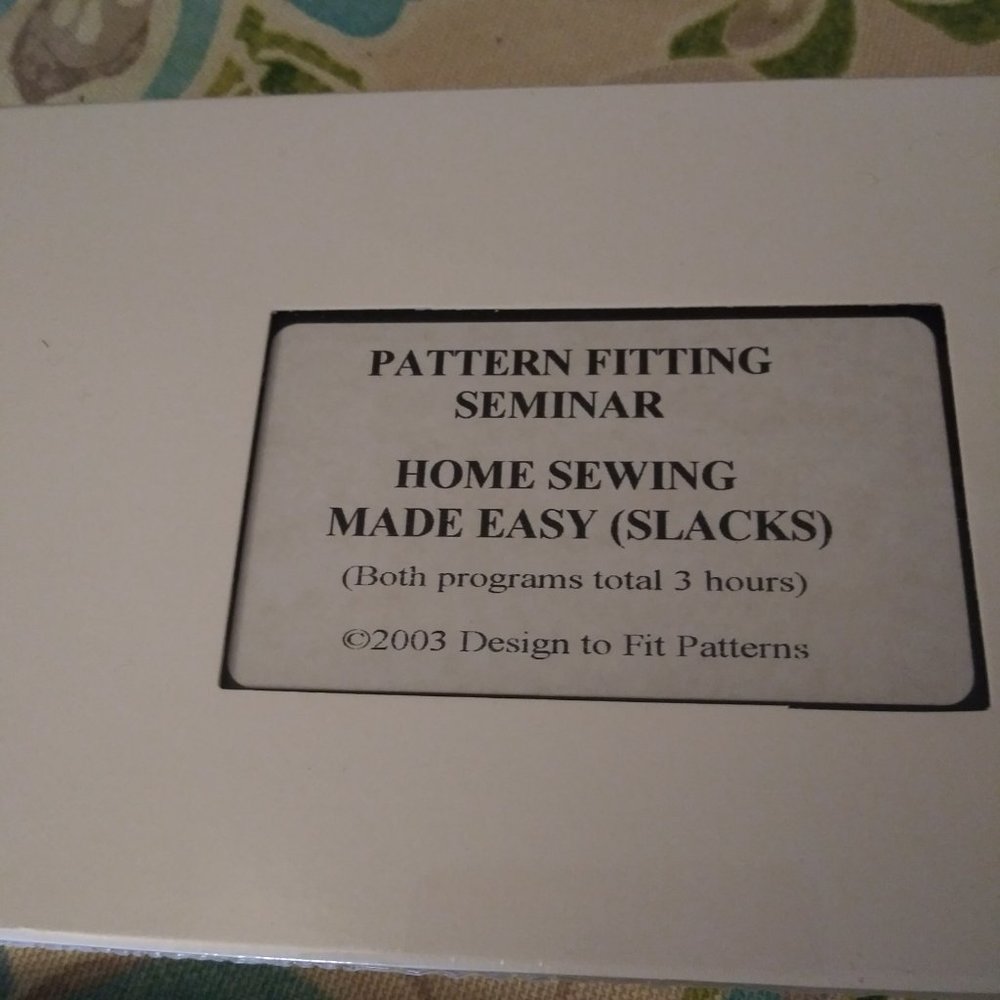 2370 Vintage, VHS Tape Never Opened Instructions Learn Pattern Making In Minutes - Picture 2 of 7